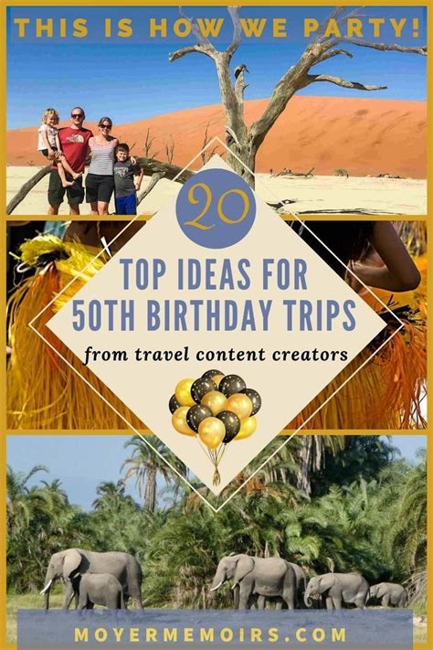 places to celebrate 50th birthday|best destinations for 50th birthday.